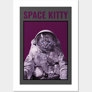 Space kitty Posters and Art